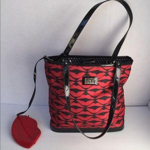 Lulu Guiness Designer Women’s Red & Black Handbag